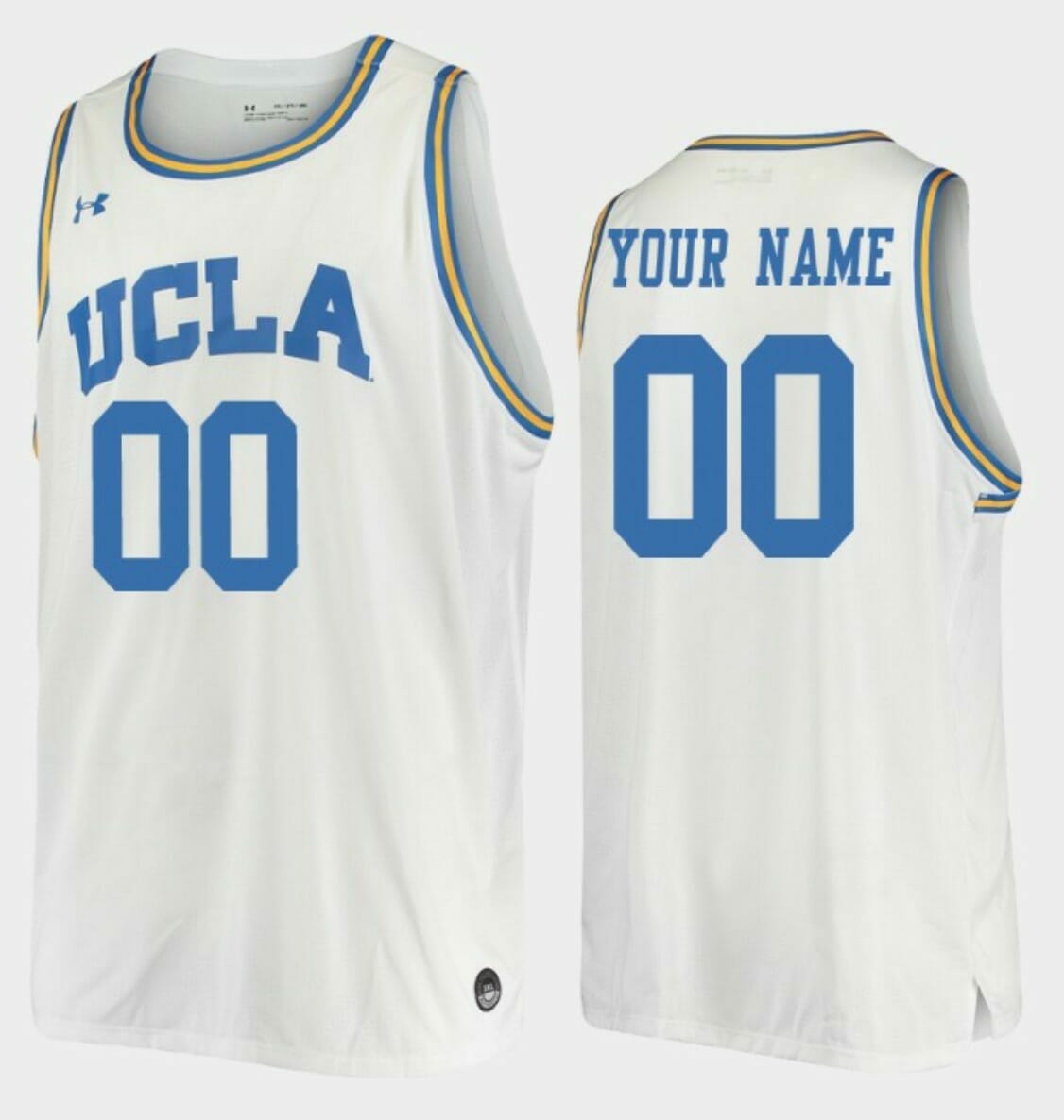 Custom UCLA Bruins Jersey Name and Number College Basketball White Replica