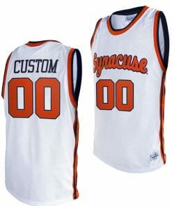 Custom Syracuse Orange Jersey Name and Number College Basketball Alumni Retro White