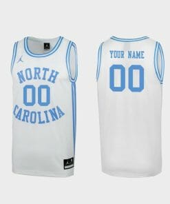 Custom North Carolina Jersey Name and Number Tar Heels College Basketball White