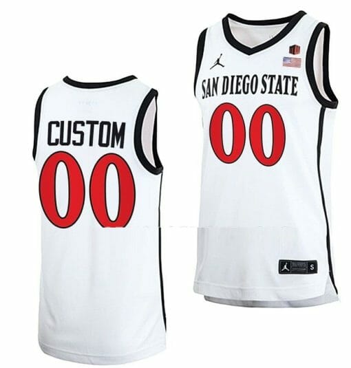 Custom San Diego State Aztecs Jersey Name and Number College 2023 NCAA White