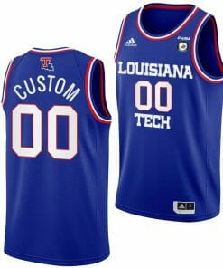 Custom Louisiana Tech Bulldogs Jersey Name and Number College Basketball Blue