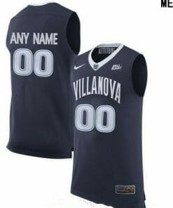 Custom Villanova Wildcats Jersey College Basketball Name and Number Navy Blue