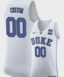 Custom Duke Blue Devils Jersey Name And Number Final-Four College Basketball White