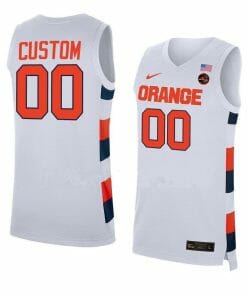 Custom Syracuse Orange Jersey College Name and Number Replica White