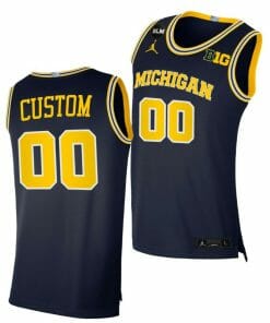 Custom Michigan Wolverines Jersey Maize Replica 1989 Throwback College Basketball Jersey Name Number