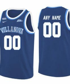 Custom Villanova Wildcats Jersey College Basketball Name and Number Blue
