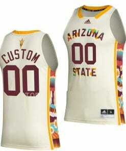 Custom Sun Devils Jersey Name and Number Arizona State College Basketball Honoring White