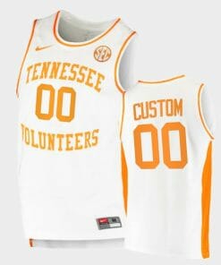Custom Tennessee Vols Jersey Name and Number College Basketball Replica White