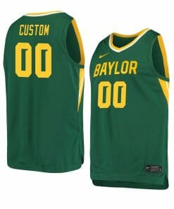 Custom Baylor Bear Basketball Jersey College Name and Number Green No Patch