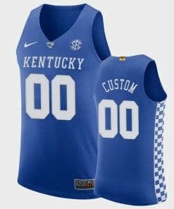 Custom Kentucky Wildcats Jersey Name and Number College Basketball White Royal