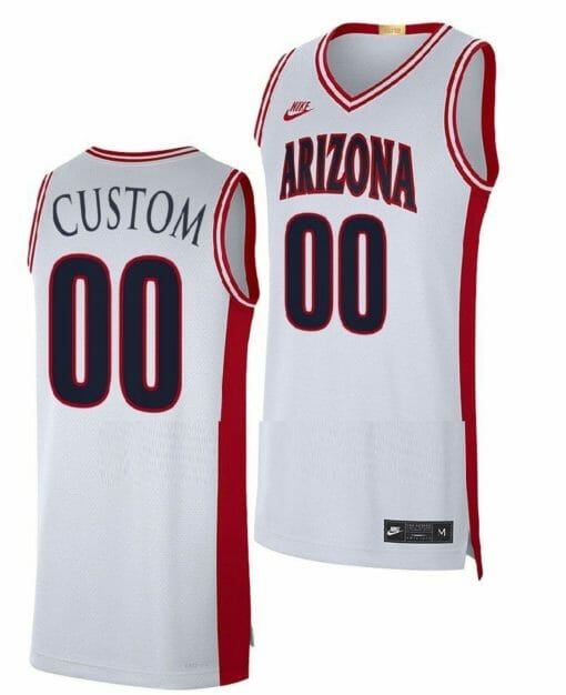 Custom Arizona Wildcats Jersey Name and Number College Basketball Maui Invitational Champs White