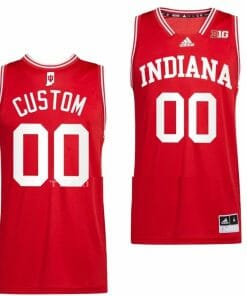 Custom Indiana Hoosiers Jersey Name and Number College Basketball Red