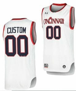 Custom Army Cincinnati Bearcats Jersey Name and Number College Basketball White