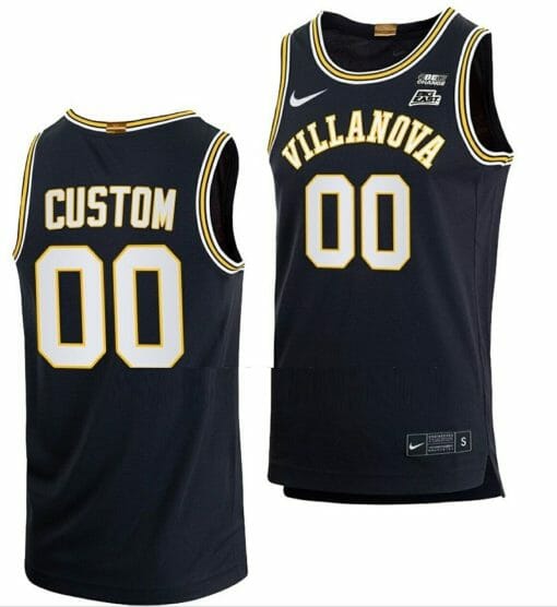 Custom Villanova Wildcat Jersey Name and Number College Basketball Navy 70s Retro