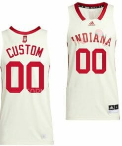 Custom Indiana Hoosiers Jersey Name and Number College Basketball Honoring Cream