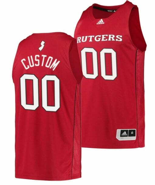 Custom Rutgers Scarlet Knights Jersey Name and Number College Basketball  Scarlet