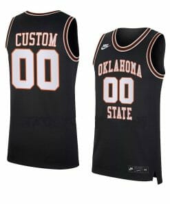 Custom Oklahoma State Cowboys Jersey College Basketball  Name and Number Black