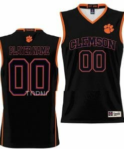 Custom Clemson Tigers Jersey Name and Number College Basketball NIL Pick-A-Player Black