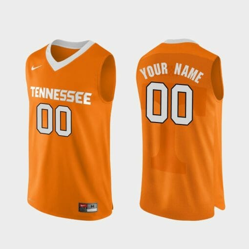 Custom Tennessee Vols Jersey Name and Number College Basketball Orange