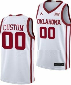 Custom Oklahoma Sooners Jersey Name and Number College Basketball Home White