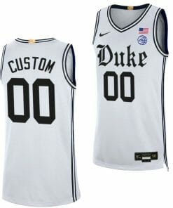 Custom Duke Blue Devils Jersey Name And Number Cameron Brotherhood College Basketball White