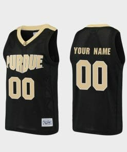 Custom Purdue Boilermakers Jersey Name and Number College Basketball Black