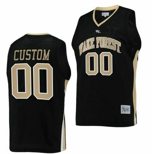 Custom Wake Forest Demon Deacons Jersey Name and Number College Basketball Retro Black
