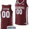 Custom Alabama Jersey NCAA SEC Champs College Basketball Crimson