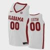Custom Alabama Jersey Name Number Crimson Tide College Basketball White