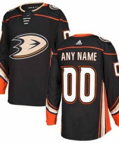 Custom Anaheim Ducks Jersey Name And Number 2017-2018 Black NHL