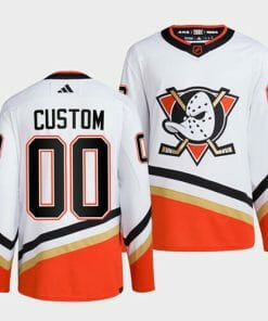 Custom Anaheim Ducks Jersey Name And Number 2022-23 Reverse Retro White