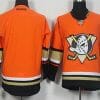 Custom Anaheim Ducks Jersey Name And Number Reebok Alternate Orange Hockey