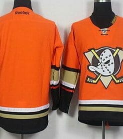Custom Anaheim Ducks Jersey Name And Number Reebok Alternate Orange Hockey