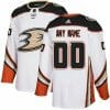 Custom Anaheim Ducks Jersey Name And Number White 1