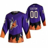 Custom Arizona Coyotes Jersey Name And Number 2020-21 Alternate Purple Player NHL