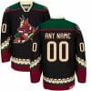 Custom Arizona Coyotes Jersey Name And Number CCM Vintage Black Hockey