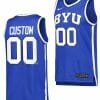 Custom BYU Cougars Jersey College Basketball Royal