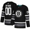 Custom Boston Bruins Jersey Name And Number 2019 Black NHL All Star Game Parley