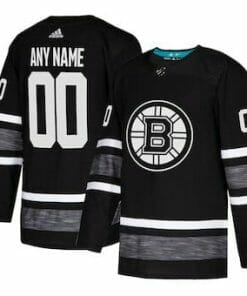 Custom Boston Bruins Jersey Name And Number 2019 Black NHL All-Star Game Parley
