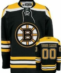 Custom Boston Bruins Jersey Name And Number Black