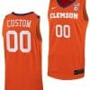 Custom Clemson Tigers Jersey College Basketball Orange 1