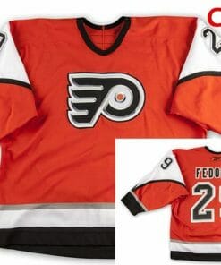 Custom Philadelphia Flyers Jersey Name And Number 2006 - 07 Orange Reebok Home