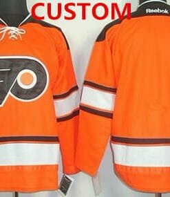 Custom Philadelphia Flyers Jersey Name And Number 2012 Winter Orange Blank Classic