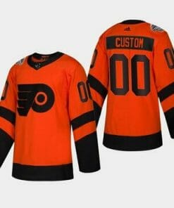 Custom Philadelphia Flyers Jersey Name And Number 2019 Orange Coors Light Stadium Series
