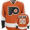 Custom Philadelphia Flyers Jersey Name And Number Orange