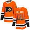 Custom Philadelphia Flyers Jersey Name And Number Orange Drift Fashion