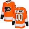 Custom Philadelphia Flyers Jersey Name And Number Orange Home Adidas NHL