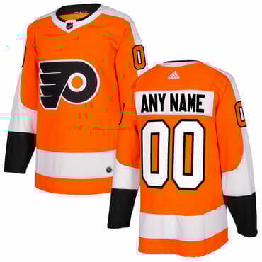 Custom Philadelphia Flyers Jersey Name And Number Orange Home NHL