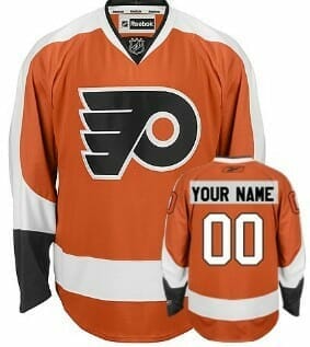 Custom Philadelphia Flyers Jersey Name And Number Orange
