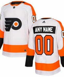 Custom Philadelphia Flyers Jersey Name And Number White 1